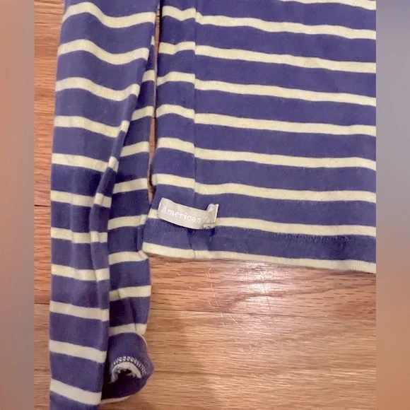 Vintage 90s American Eagle Outfitters Rugby Long Sleeve Shirt - Picture 4 of 4